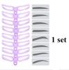 8pcs 8 In 1 Reusable Eyebrow Stencil Beauty Makeup Brow Stamp Template Eyebrows Shape Set Eye Brow Makeup Tools