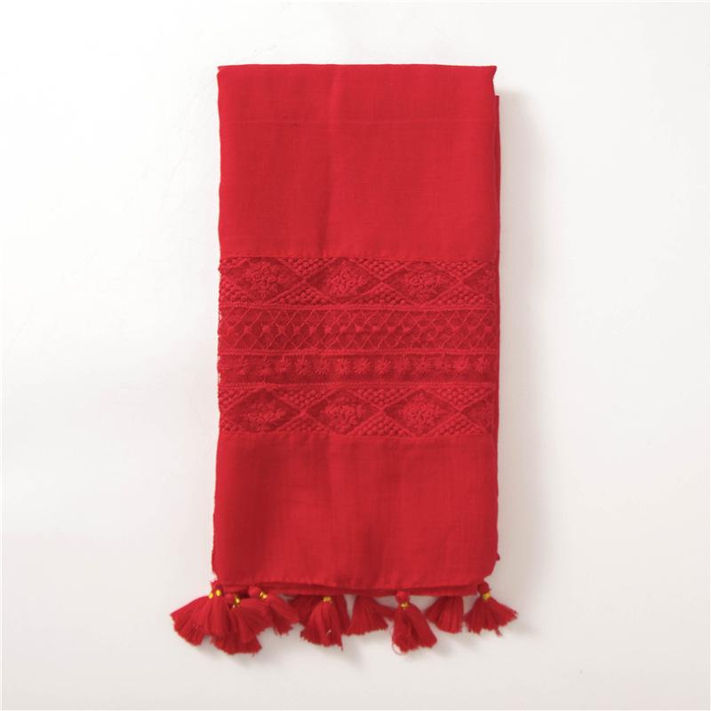 

Элегантный летний женский вышитый шелковый кружевной шарф и шаль 180*70