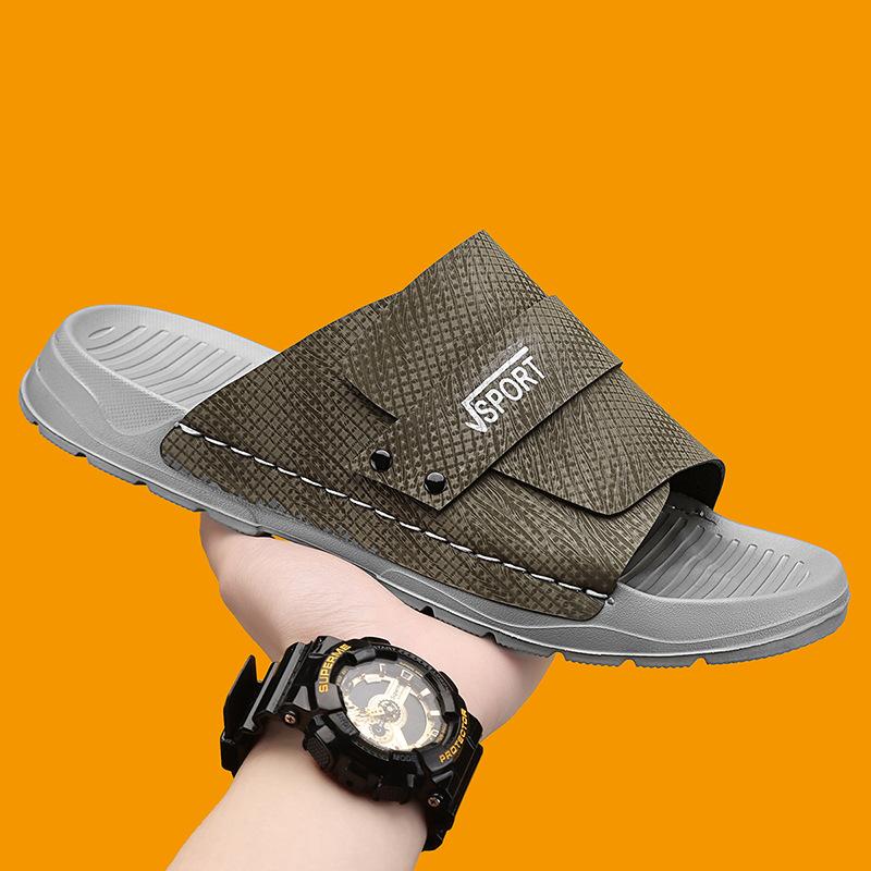 2025 Spring and Summer New Men's Trend Versatile Slippers Comfortable Casual Home Simple Fashion Sandals