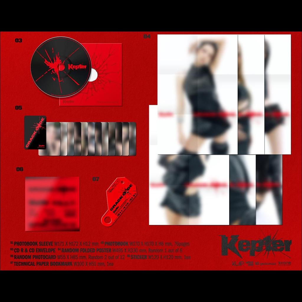 Kep1er - CRACK CODE 8th Mini Album (LOCKED ver. / UNLOCKED ver.) + Free Gift