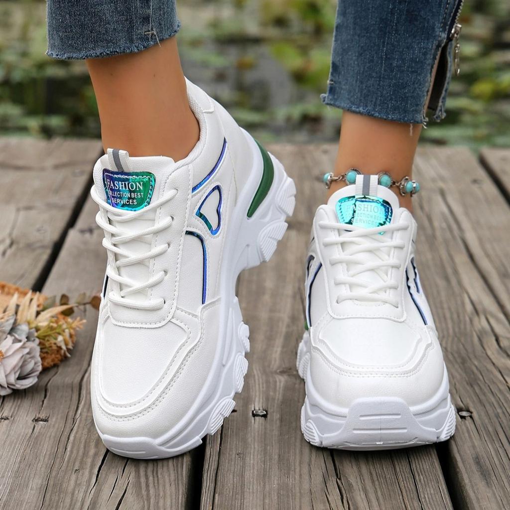 Scarpe da Donna con Plateau e Tacco Alto - Scarpe Sportive Casual Versatili e Comode per Donna