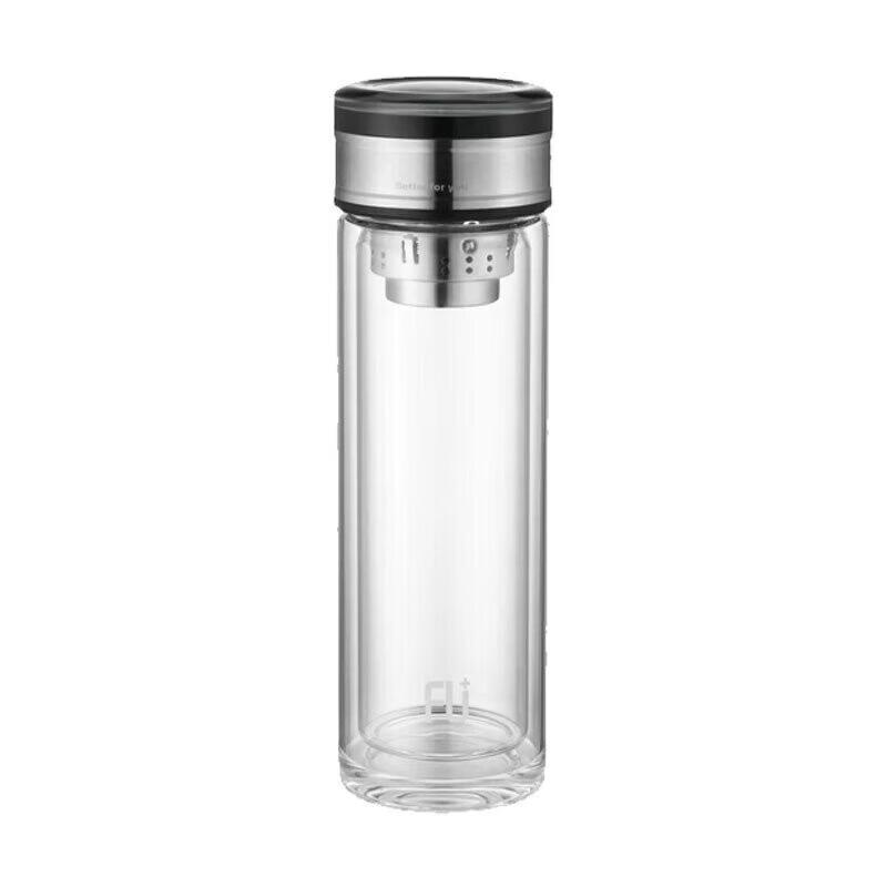 Fuguang Double-Layer Glass Filter Tea Cup with Lid