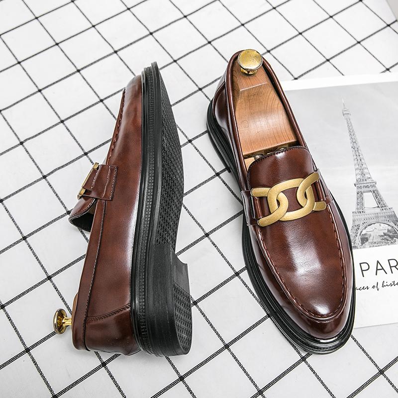 

Универсальная мужская повседневная обувь, обувь для прогулок на открытом воздухе, мужская обувь, свадебные туфли, мужская люксовая брендовая стильная клубная обувь для мужчин 45 коричневый