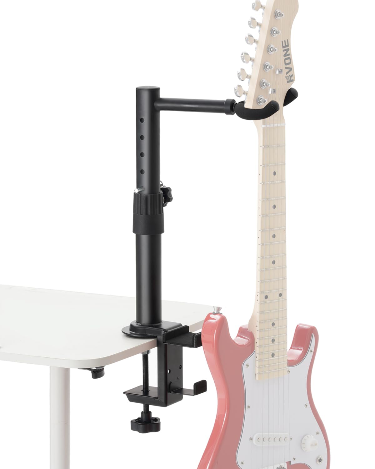 

RVONE Guitar Desk Stand Height Adjustable Fits Electric Acoustic and Basses Metal Hanger RGS-04 Clamp-type, 360° Rotation, Guitars, Guitars, чёрный