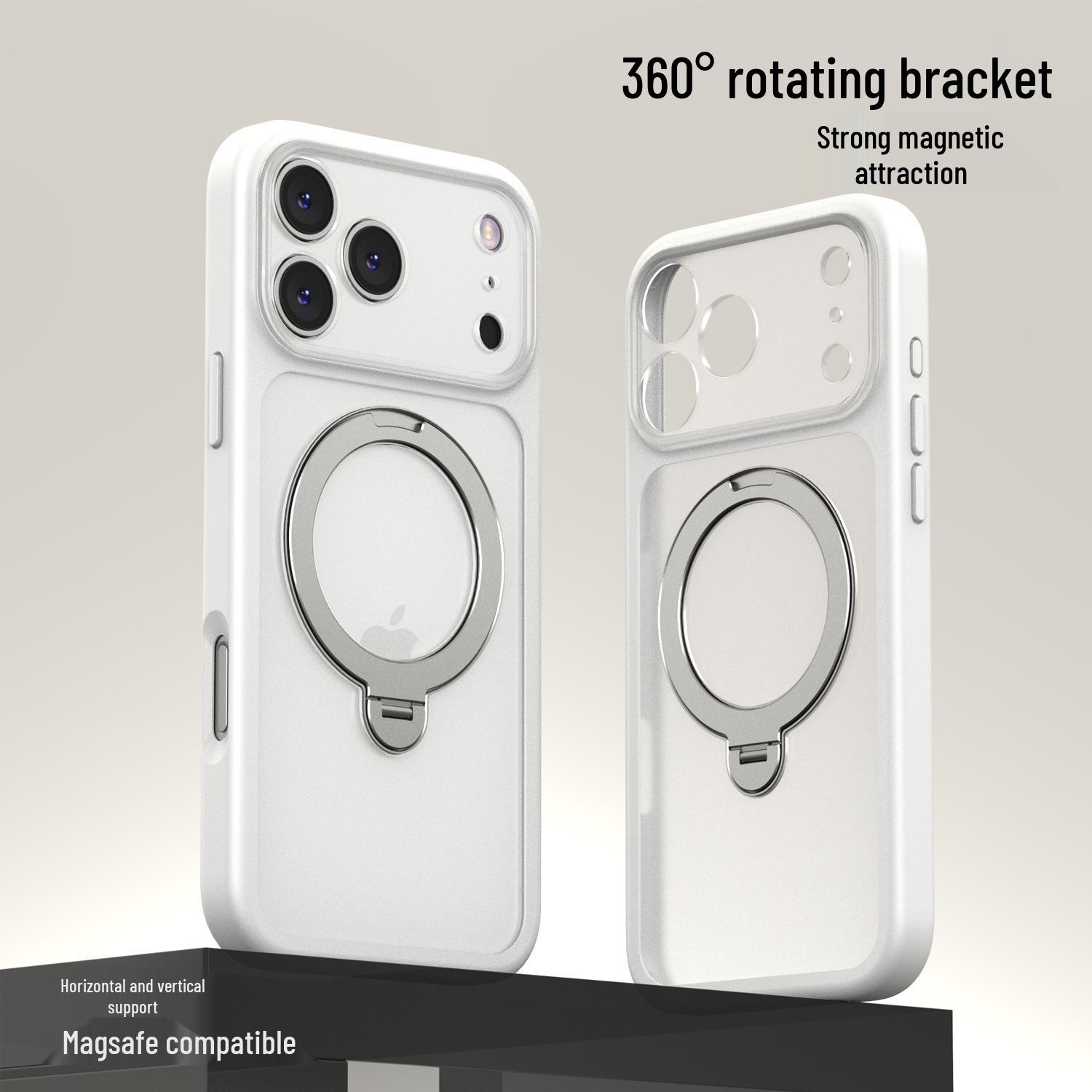 New Fulcrum Shell Magnetic Stand Case for iPhone 17 Pro Max Pro белый