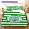 Juego de Funda Nórdica y Colcha del Celtic Football Club Funda de Colcha Funda de Almohada Decoración del Hogar Regalo de Cumpleaños (1 * funda nórdica + 2 * fundas de almohada, sin núcleo)