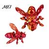 Collectible Bee Figure 3D Printed Mechanical Figurine, Hornet Ornament with Movable Joints, Articulated Wasp Desktop Model Fidget Toy, Insect