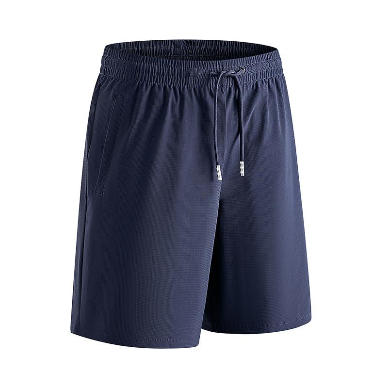 Ice Silk Quick Drying Shorts for Men's Summer Outdoor Wear, Sports Running, Casual Five Quarter Pants