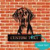 Personalized Giant Schnauzer Metal Sign Custom Pet Nameplate Wall Decor Dog Lover Gift