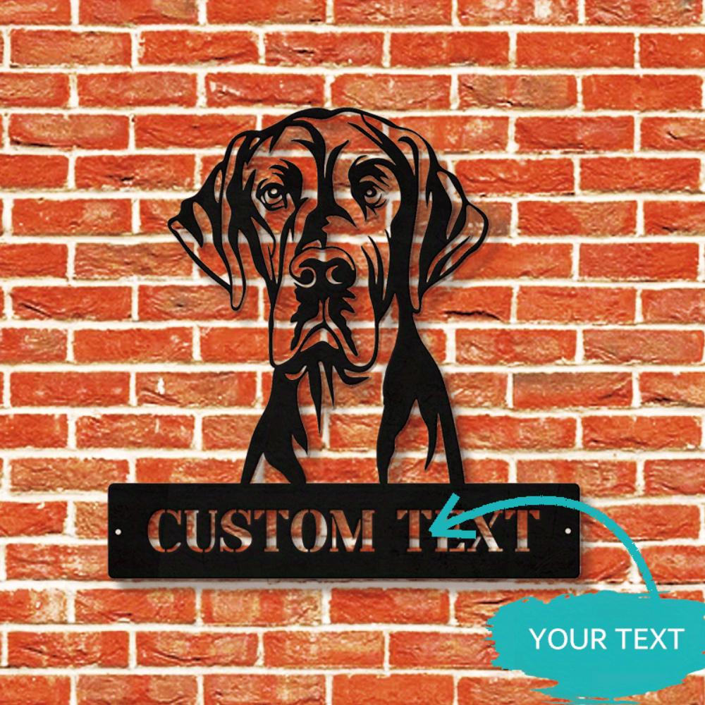 Personalized Giant Schnauzer Metal Sign Custom Pet Nameplate Wall Decor Dog Lover Gift