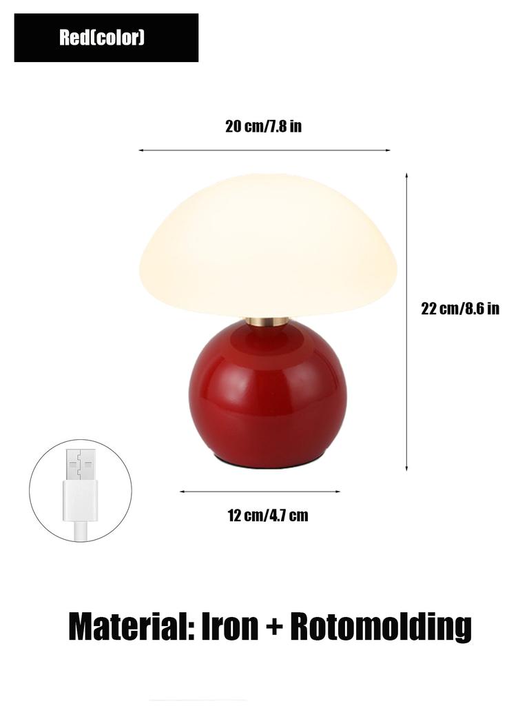 Pink/Orange/Red/White/Beige USB Socket Decorative Table Lamp for Indoor Decorative Lights, Bedside Night Lights, Table Lamps