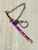 9cm Enma Zoro One Piece Mini Weapon Keychain Accessory Figure Doll Display Compatible with Alloy Toy Metal Miniature Legend (Light Purple) PS4, PS5,