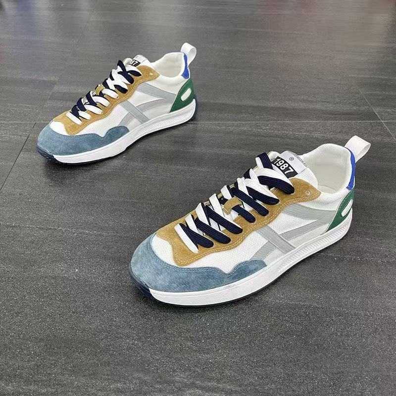 Men's Sports Shoes Spring and Summer New Low-top Men's Shoes Mesh Breathable Color Matching Versatile Comfortable Casual Shoes