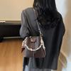 Fashion Autumn New Retro Shoulder Bag Temperament Messenger Bag Bucket Bag Portable Hand-woven Bag