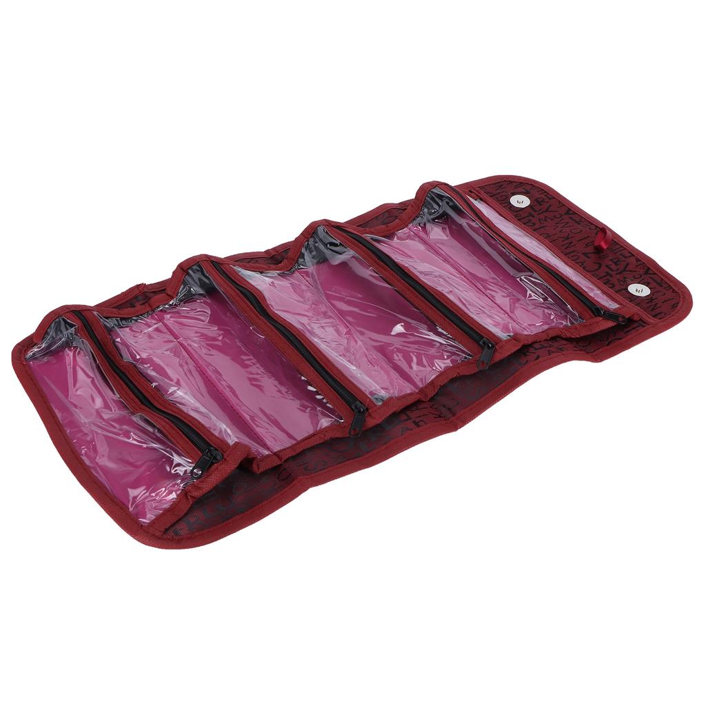 Fashion Travel Cosmetic Bag Multifunctional Makeup Storage Organizer for Storing CosmeticsRed