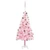 Exclusive House - Pre-lit Artificial Christmas Tree and Pink Baubles 150 Cm PVC