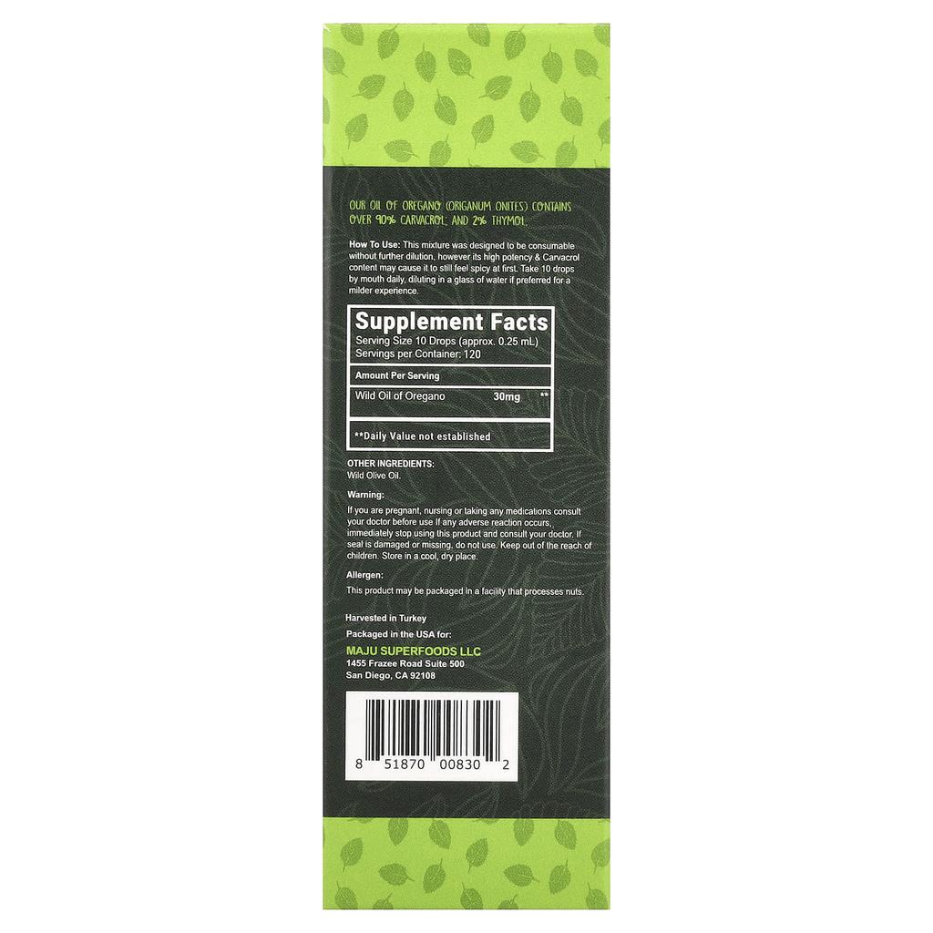 Maju Superfoods CV 90+ Oreganoöl, 30 mg, 1 fl oz (30 ml)