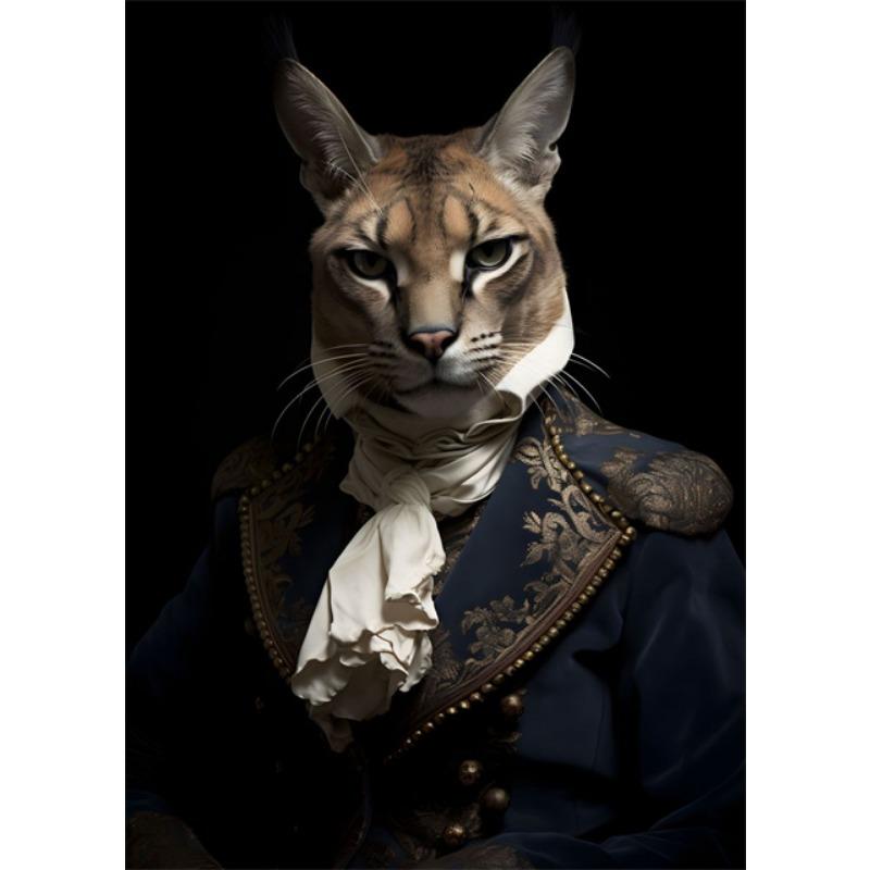 Aristocrat Tiere Porträt Poster und Drucke Vintage Kunst Leinwand Malerei Wand Kunst Bilder für Wohnzimmer Wohnkultur