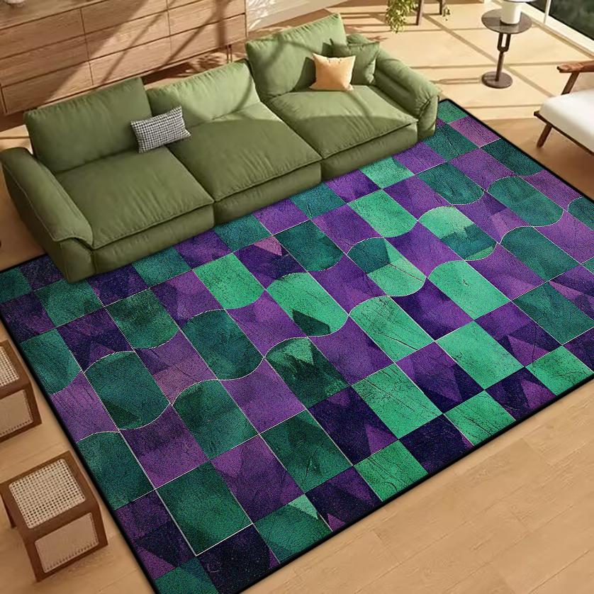abstract style Decoration home soft bedroom carpet big size antiskid decor rug for living room Easy cleaning coffee tables mat