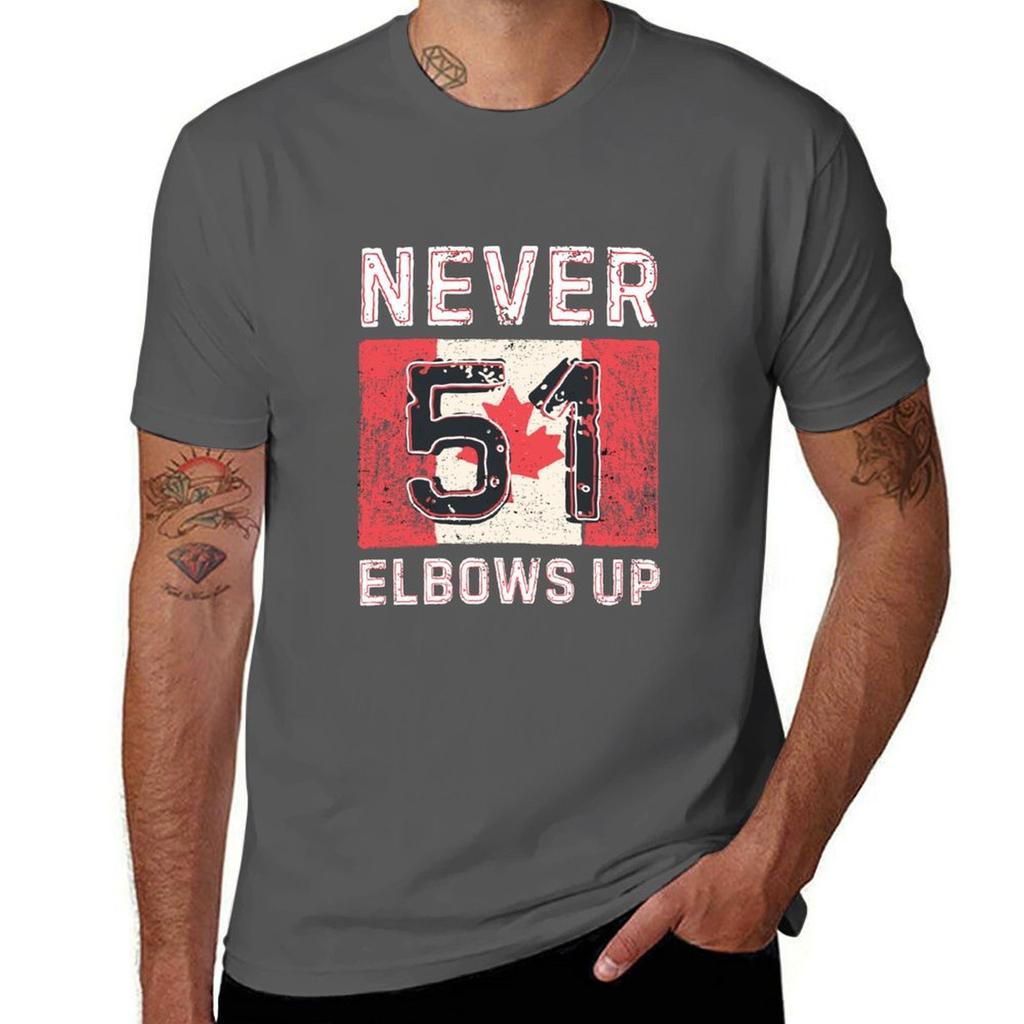 Elbows Up Canada TShirt Active Wear Sports TShirt for Men