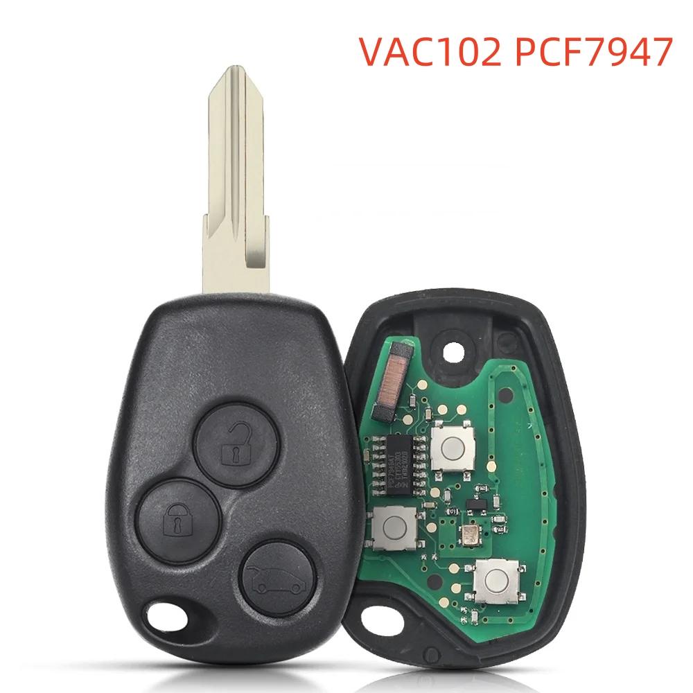 3 Tasten Fernbedienung Autoschlüssel PCF7946/7947 Chip 434MHz für Renault Trafic Vivaro Primastar Movano für Dacia