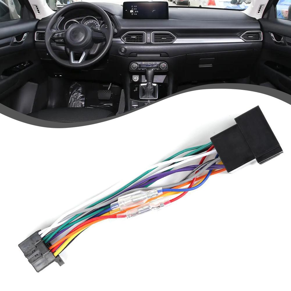 For Pioneer 2003-On Car Stereo Radio ISO Wiring Harness Connector Plug Cable 16-pin Plug Cable Car Electronics Accessories