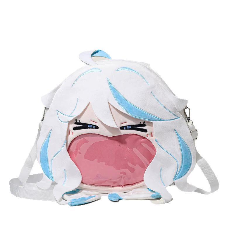 Genshin Impact Xiao Cosplay Itabag Trasparente Grande Capacità Zaino con Zip Borsa a Spalla Messenger