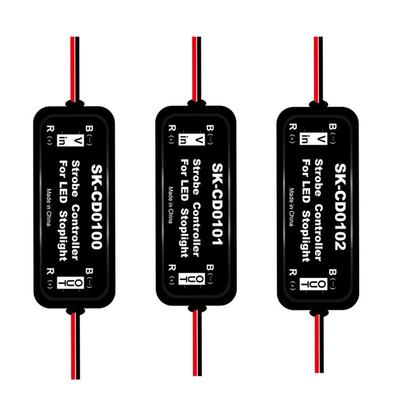 1 Pieza GS-100A Controlador Estroboscópico de Luces de Freno Controlador LED de Luz Trasera Caja con Función de Advertencia de Flash Rápido y Lento