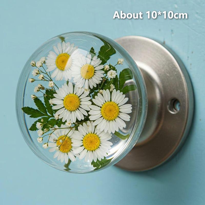 Unique Decorative Door Handle, Round Glass Bead Door Handle Patterns Door Handles, For Modern And Classic Homes Alike