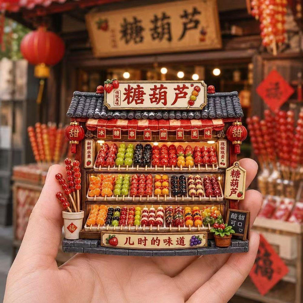 Resin Food Fridge Magnet Magnetic Refrigerator Sticker Cultural Heritage Tourism