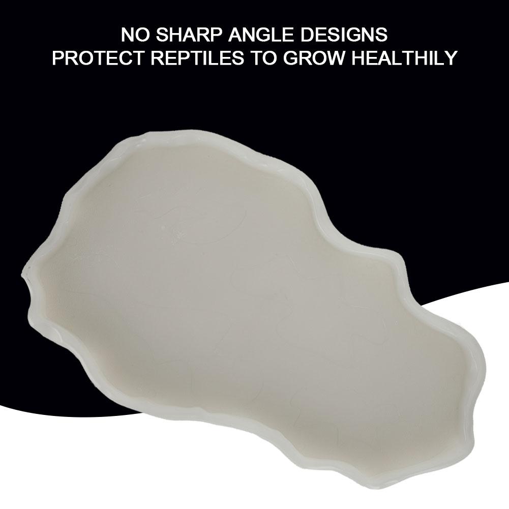 NW29 Plastic Reptiles Feeder Basin Snake Frogs Drinking Feeding Dish Landscape Decorations