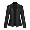 Ladies Fashion Casual Color Outdoor Leather Jacket Short Coat