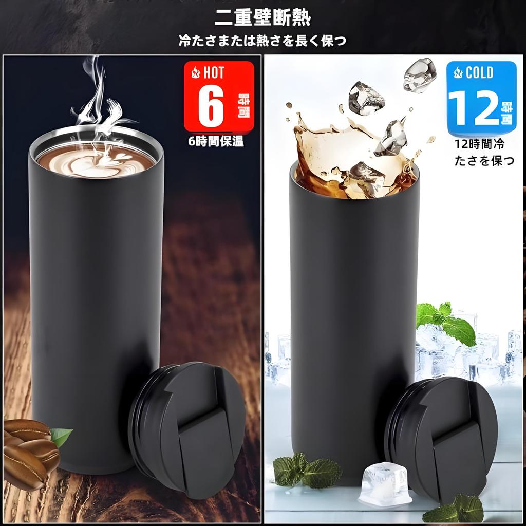 stainless steel that is resistant to MYEEDA Tumbler 500ml Stainless steel tumbler with lid Vacuum insulated Coffee Water bottle Large capacity Thermos