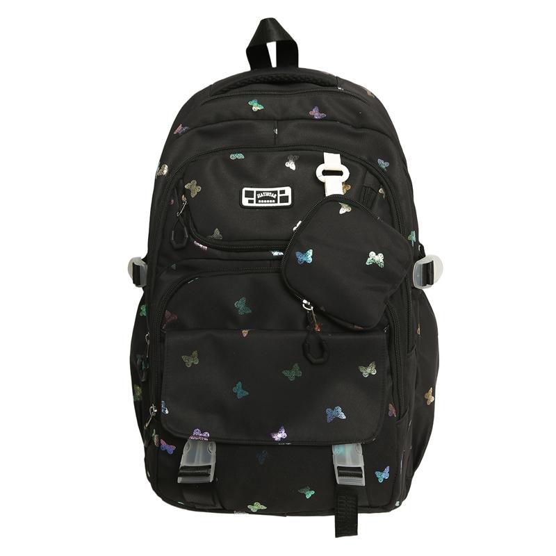Bear Printed Backpack Student Schoolbag Women's Lightweight Backpack