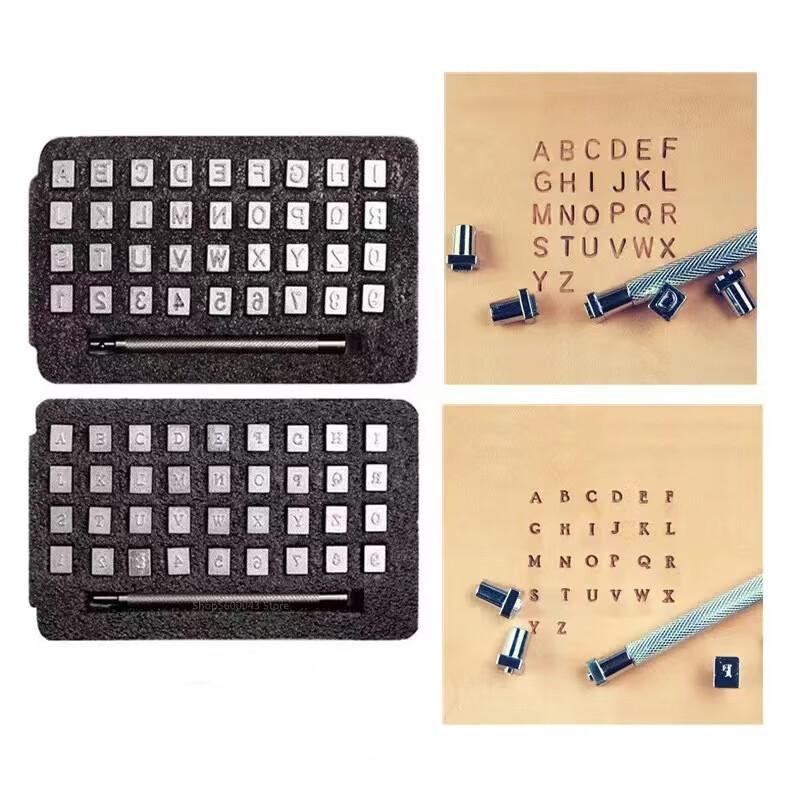 Leather Alphabet Stamp Punch Set