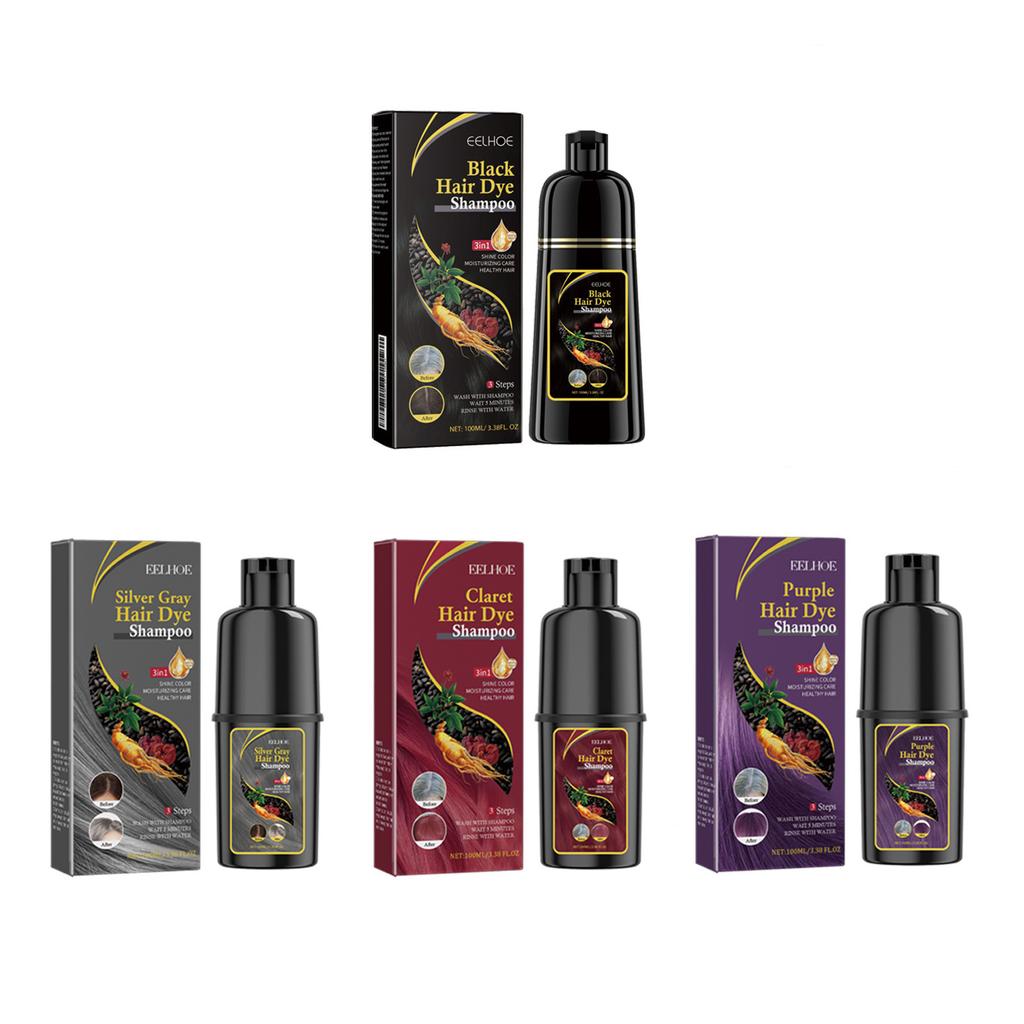 Shampoing Colorant pour Cheveux EELHOE - Doux & Non Irritant, Hydrate le Cuir Chevelu, Changement de Couleur Facile, Shampoing Soin Capillaire 200ml