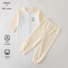 Korean Style Thickened Velvet Baby Coat for Boys and Girls - Autumn/Winter Solid Color Toddler Top
