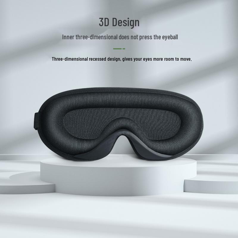 2021 Unisex 3D Adjustable Silk Sleep Mask with Nose Wing