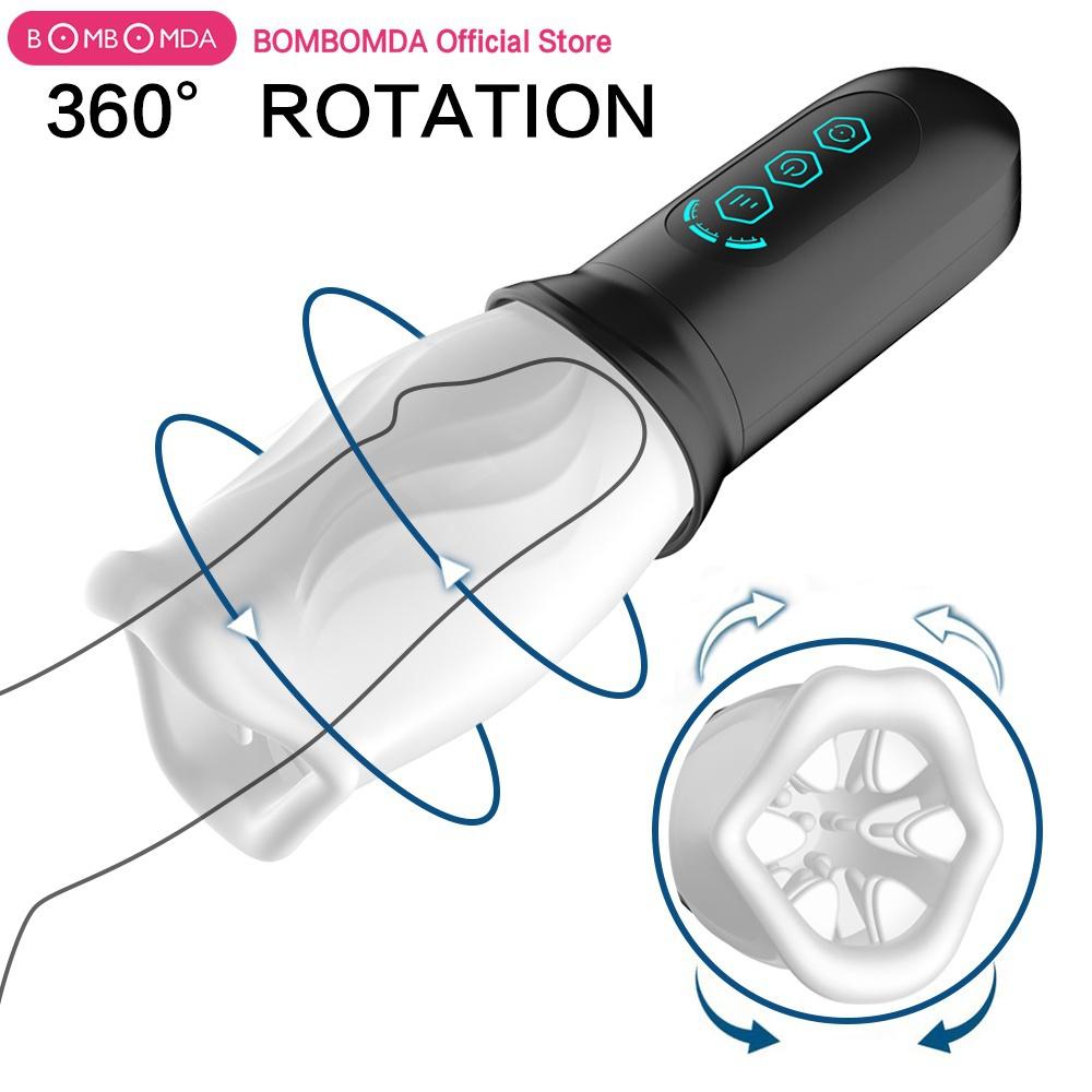 Male Masturbator Oral Sex Trainer Vibrator Sex Toys for Men Vagina Real Pussy Adult Delay Automatic Climax Glans Stimulate Man