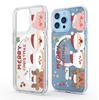 Transparent Magnetic Christmas Hat Case for iPhone 15/16/17 Pro Max - Full Coverage