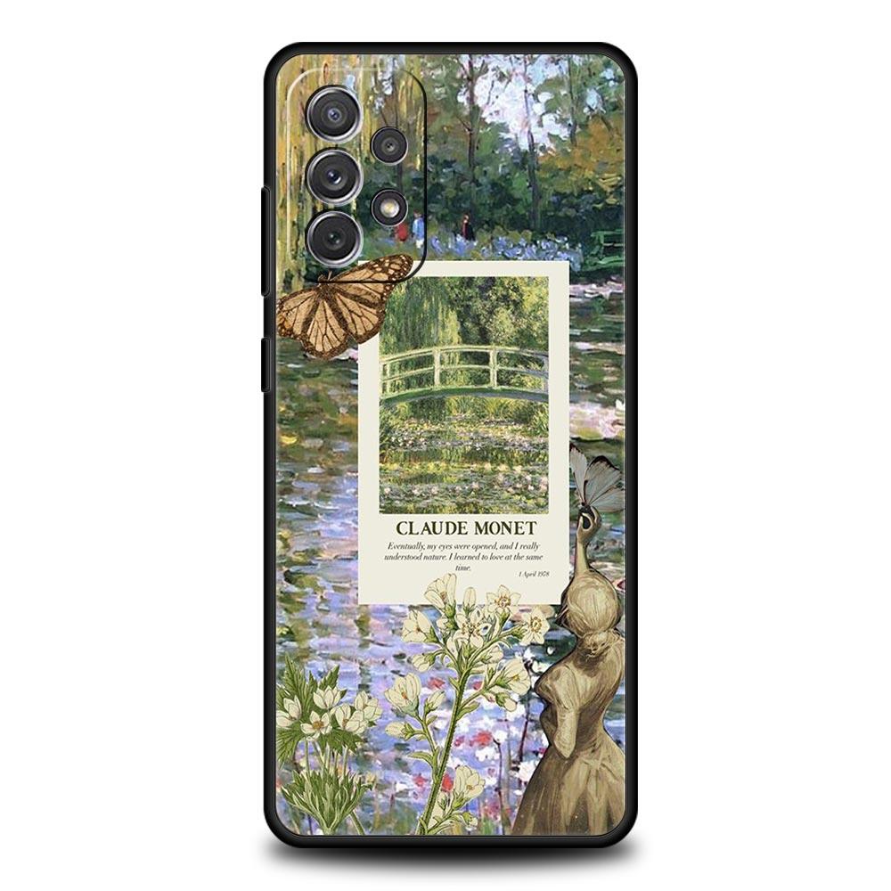 Claude Monet Art Phone Case for Samsung A51 A71 A21S A12 A11 A15 A25 A31 A41 A52 A32 A23 A33 A53 A73 A03S A05S A13 5G A72 Cover