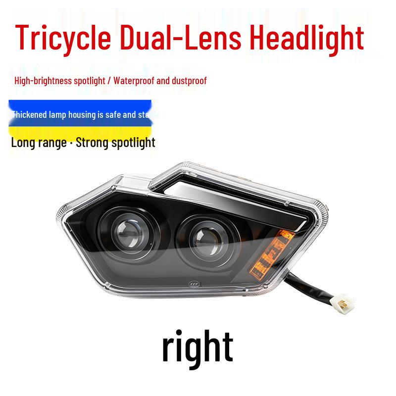 High Brightness LED Headlight Assembly with Turn Signal for Xubang Tricycle