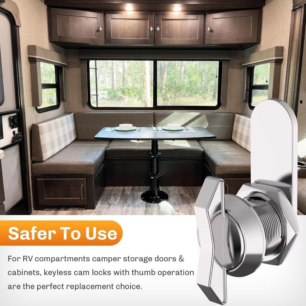 Zinc Alloy Rv Door Lock Keyless Cabinet Lock Professional Toolbox Lock  Toolbox