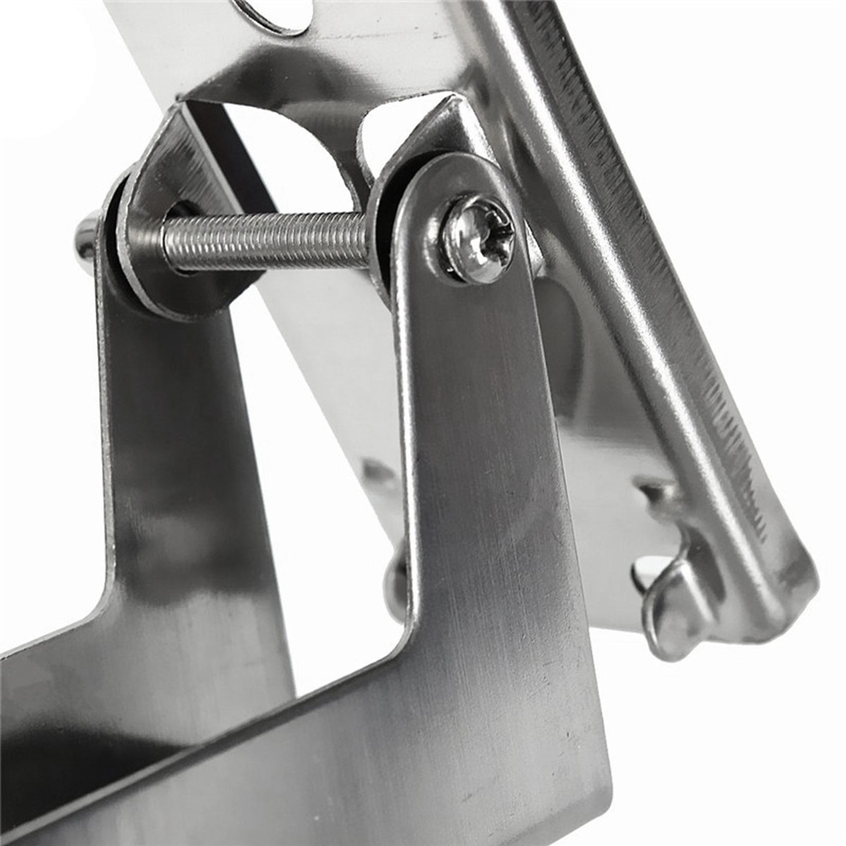 

ABWR-2X Support Frame Steel Foldable Stretch Shelf Rack Microwave Oven Wall Mount Bracket Stainless Silver серебряный
