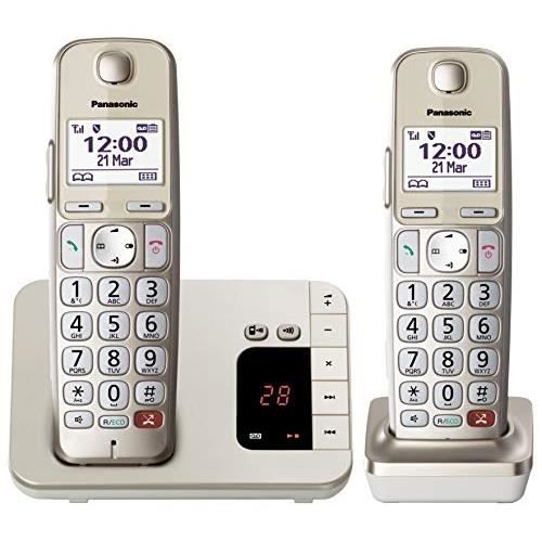 Appareil téléphonique - PANASONIC - KX-TGE262GN - Champagne