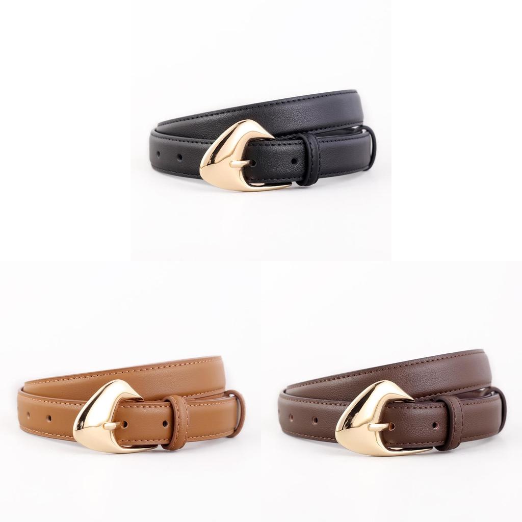 Genuine Leather Womens Business Belt With Steel Buckle For Casual And Office Wear