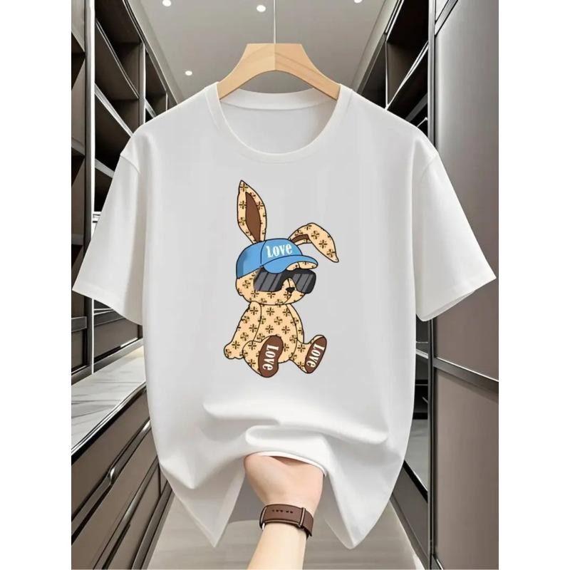 Мужская футболка Повседневная с принтом Мужская простая футболка, Новый летний стиль, Оверсайз, Крутая, Повседневная и Модная S белый