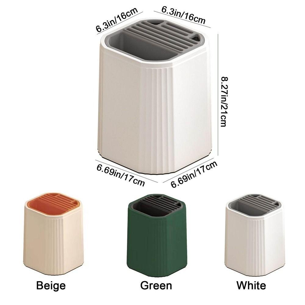 Removable Rotating Cutter Holder Large Capacity Chopstick Cage Cutter Storage Rack Kitchen