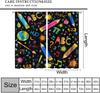 Funny Education Alphabet Abc Curtains,Cartoon Kids Learning Letters Watercolor Decor Rod Pocket Window Treatments For Boy Baby