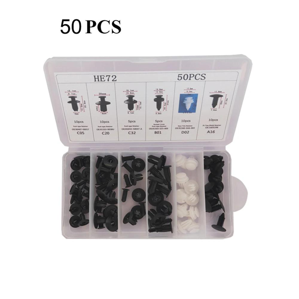 kkjoy 415/100/50Pcs Mixed Size Retainer Clips for Bumper Fender Door Trim Panel